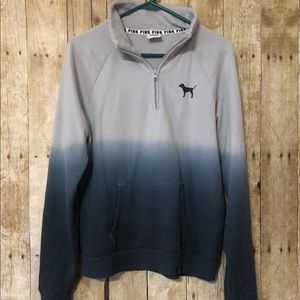 PINK Victoria’s Secret ombré quarter zip pullover